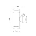Уличный светильник Arte Lamp A1913AL-2BK PIAUTOS