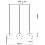 Светильник подвесной Arte lamp A1915SP-3AB VOLARE