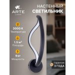 Настенный светильник бра Arte Lamp A1987AP-8BK HYPERBOLA