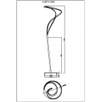 Напольный светильник Arte Lamp A1987PN-28BK HYPERBOLA
