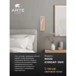 Накладной светильник спот Arte Lamp A1990AP-3WH WOOD