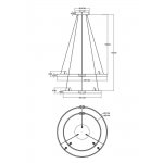 Подвесная люстра Arte Lamp A1993SP-64BK CESARE