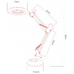 Светильник настольный Arte lamp A2013LT-1BK LUNA