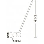 СВЕТИЛЬНИК НАСТЕННЫЙ Arte lamp A2027AP-1PB POLIS