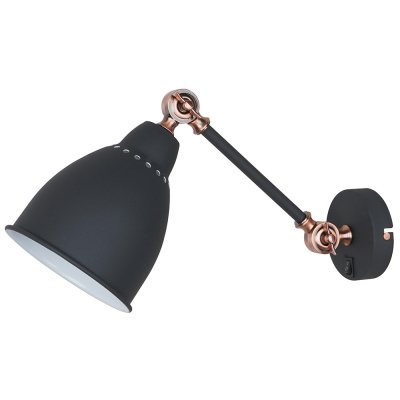 Светильник бра черный на штанге Arte lamp A2054AP-1BK