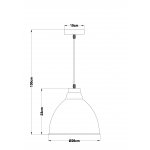 Светильник подвесной бронзовый Arte lamp A2055SP-1AB