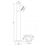 Ландшафтные светильники Arte Lamp A2063PA-1BK BROOKLYN