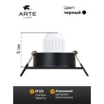 Точечный встраиваемый светильник Arte Lamp A2068PL-1BK TARF MINI