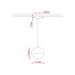 Подвес Arte Lamp A2089SP-5GO ANDROMEDA