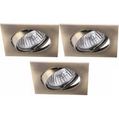 

Светильник встраиваемый Arte lamp A2118PL-3AB Quadratisch (3шт), A2118PL-3AB