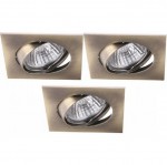 Светильник встраиваемый Arte lamp A2118PL-3AB Quadratisch (3шт)