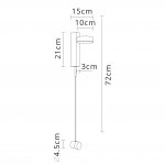 Светильник настенный бра Arte Lamp A2142AP-10BK