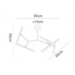 Светильник потолочный Arte Lamp A2170PL-49BK ZULU