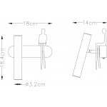 Светильник настенный бра Arte Lamp A2173AP-1BK