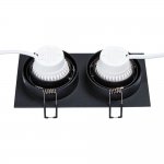 Светильник точечный встраиваемый со сменной лампой Arte Lamp A2178PL-2BK TARF