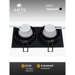 Светильник точечный встраиваемый со сменной лампой Arte Lamp A2178PL-2BK TARF