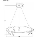 СВЕТИЛЬНИК ПОДВЕСНОЙ Arte lamp A2186SP-1BK RING