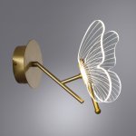 Светильник настенный бра в виде бабочки Arte lamp A2187AP-1GO DARCY