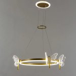 Люстра подвесная с бабочками Arte lamp A2187LM-1GO DARCY
