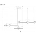 Люстра с кольцами и бабочками Arte lamp A2187LM-3GO DARCY