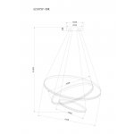 Светильник подвесной Arte lamp A2197SP-3BK FRODO