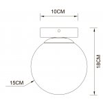 Настенно-потолочный светильник Arte lamp A2224PL-1BK ALCOR