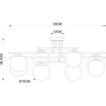 Люстра потолочная Arte lamp A2224PL-8BK ALCOR