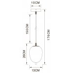 Светильник подвесной Arte lamp A2232SP-1PB FREDDIE