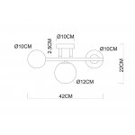 Настенный светильник бра Arte Lamp A2243PL-3BK GEMINI