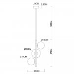 Люстры Arte Lamp A2243SP-3BK GEMINI