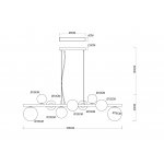 Подвесная люстра Arte Lamp A2243SP-9BK GEMINI