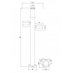 Ландшафтные светильники Arte Lamp A2360PA-3BK BUDAPEST