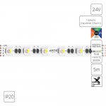 Светодиодная лента 24В Arte Lamp A2406012-02-RGB3K TAPE