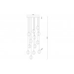 Подвес Arte Lamp A2451SP-75PB FABERGE