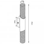 Плафон стекло матовое белое 185*45мм Arte Lamp A2470 AQUA-BASTONE