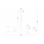 Люстры на штанге Arte Lamp A2476PL-40BK STANLEY