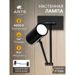 Светильник настенный Arte Lamp A2490AP-1BK POSTERIOR