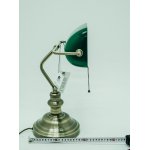 Настольная лампа СССР зеленая Arte lamp A2492LT-1AB BANKER