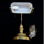 Настольная лампа СССР Arte lamp A2493LT-1AB бронзовая BANKER