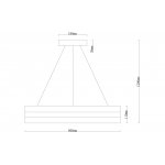 Подвесная люстра Arte Lamp A2540SP-45PB PURITY