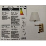 Светильник настенный бра с подсветкой для чтения Arte Lamp A2581AP-2AB ELBA бронза