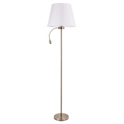 

Торшер с абажуром и подсветкой для чтения Arte lamp A2581PN-2AB ELBA, A2581PN-2AB