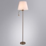 Торшер с абажуром и подсветкой для чтения Arte lamp A2581PN-2AB ELBA