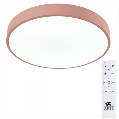 

Светильник светодиодный 60Вт 400мм Arte lamp A2661PL-1PK ARENA розовый с пультом, A2661PL-1PK