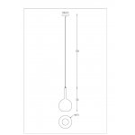 Подвесной светильник 200мм Arte Lamp A2720SP-1SG GALA