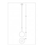 Подвесной светильник 250мм Arte Lamp A2725SP-1SG GALA