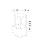 Уличный светильник Arte Lamp A2726AL-1BK PHERKAD