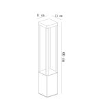 Уличный светильник Arte Lamp A2726PA-1BK PHERKAD