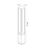 Уличный светильник Arte Lamp A2728PA-1BK PHERKAD