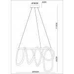 Люстра подвесная с гибким неоном Arte lamp A2850LM-75PB KLIMT